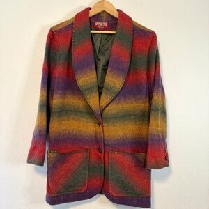 American Eagle Western Style Wool Blend Blazer Jacket Size Medium